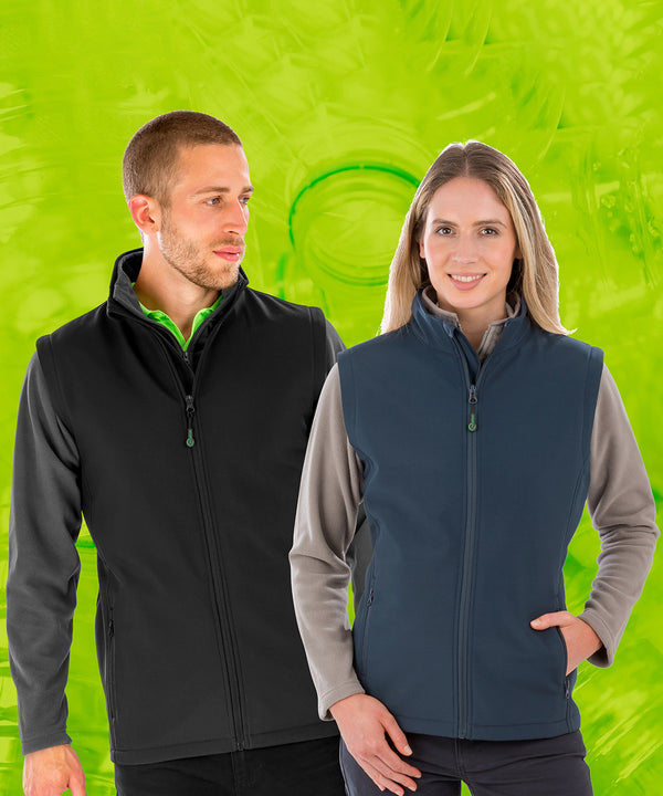 Men's Recycled 2-Layer Printable Softshell Bodywarmer