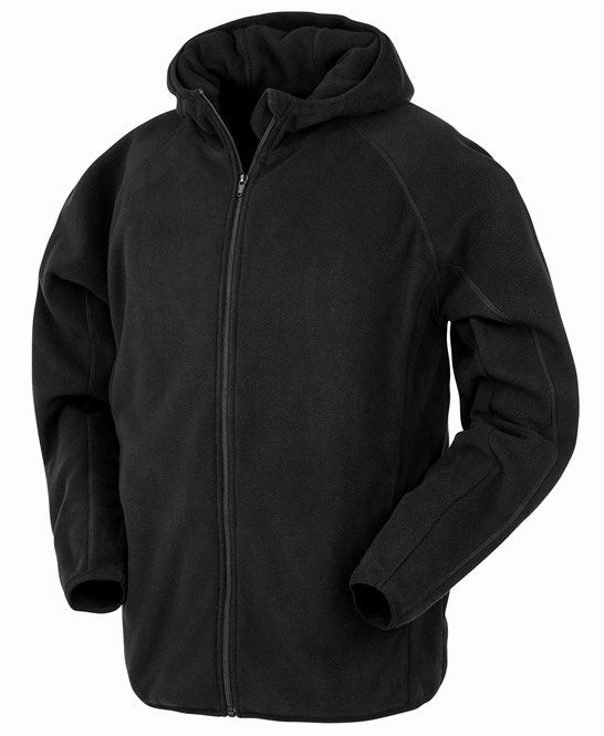 Recycled Hooded Microfleece Jacket