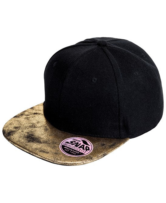 Bronx Glitter Flat Peak Snapback Cap