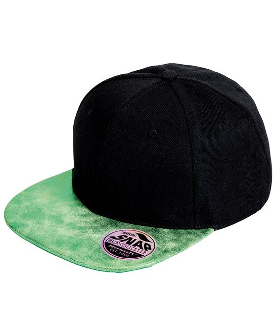 Bronx Glitter Flat Peak Snapback Cap