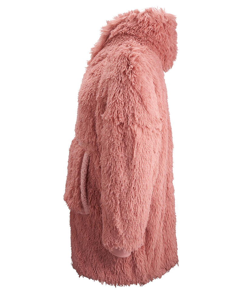 The Ribbon Oversized Cosy Reversible Shaggy Sherpa Hoodie