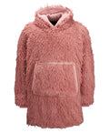 The Ribbon Oversized Cosy Reversible Shaggy Sherpa Hoodie