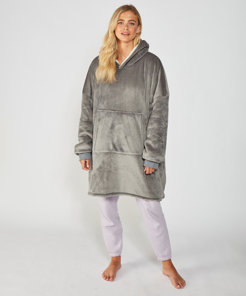 The Ribbon Oversized Cosy Reversible Sherpa Hoodie