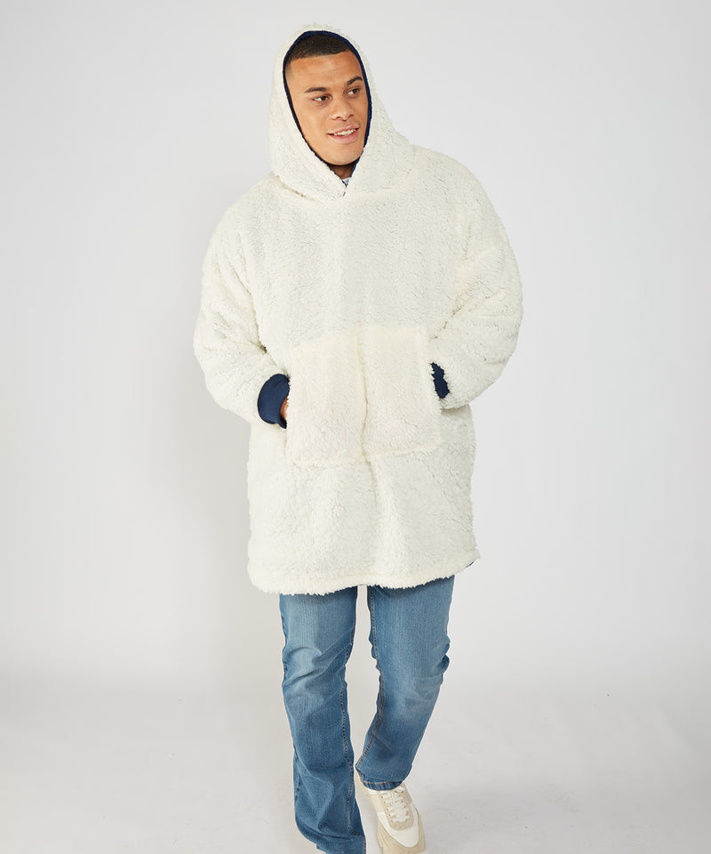 The Ribbon Oversized Cosy Reversible Sherpa Hoodie