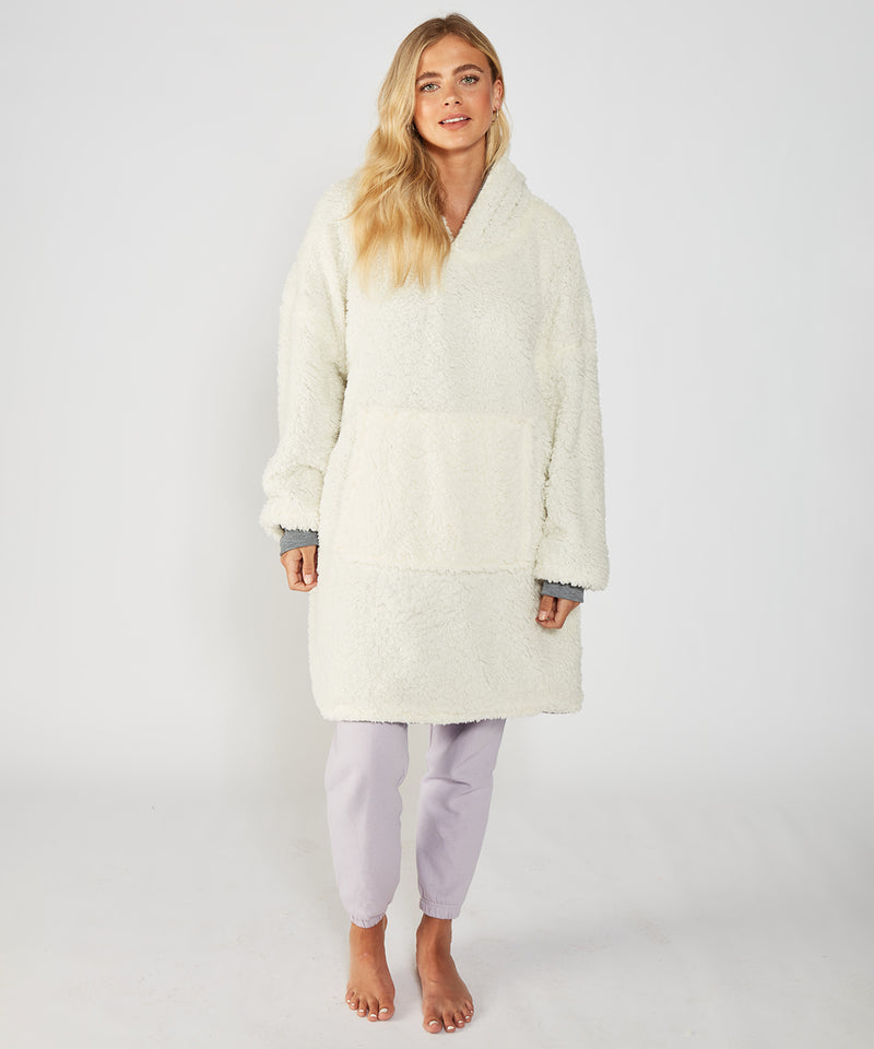 The Ribbon Oversized Cosy Reversible Sherpa Hoodie