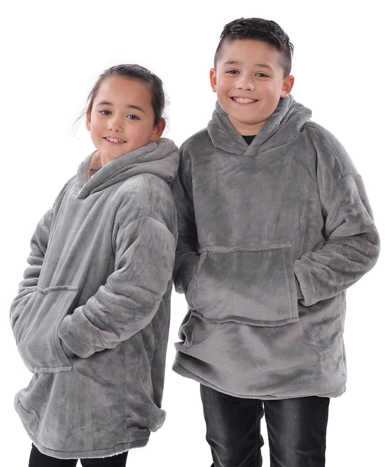 The Kids Ribbon Oversized Cosy Reversible Sherpa Hoodie