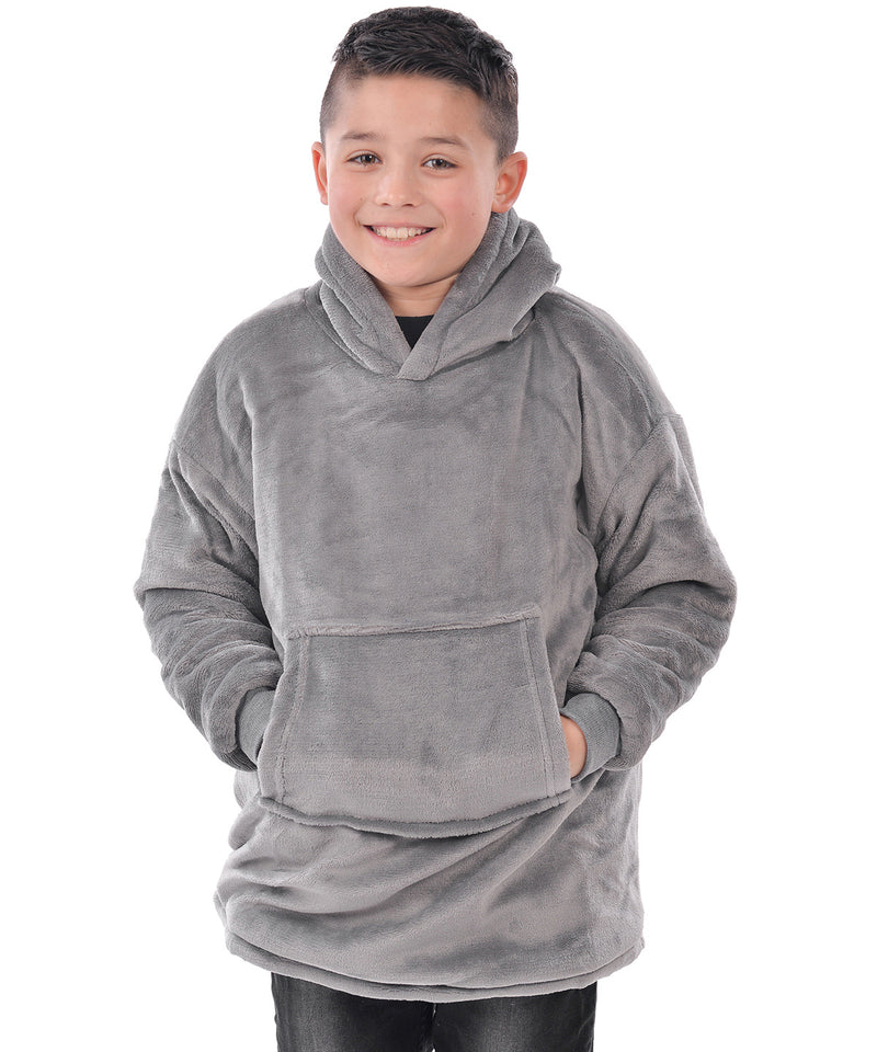 The Kids Ribbon Oversized Cosy Reversible Sherpa Hoodie