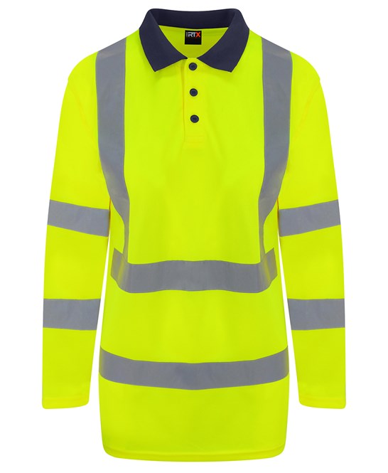 High Visibility Long Sleeve Polo