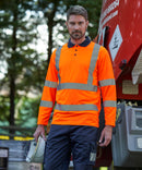 RX715 High Visibility Long Sleeve Polo