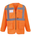 Hi-Vis Executive Long Sleeve Waistcoat (HVJ800)